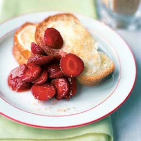 Butter, Sugar, and Strawberry Sandwiches | Real Simple Recipes