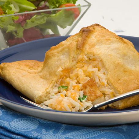 Creamy Chicken and Rice Popovers