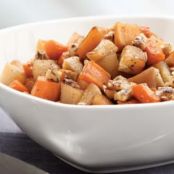 Cider-Glazed Roots with Cinnamon Walnuts