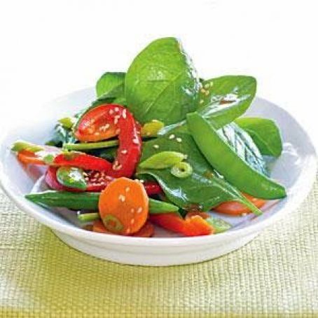 Salad, Asian Snap Pea with Sesame-Orange Dressing