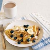 Banana-Blueberry Maple Crepes