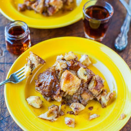 Hawaiian Bread and Maple Banana Baked French Toast