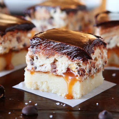 Cookie Dough Billionaire Bars