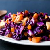 STIR FRIED TOFU, RED CABBAGE & WINTER SQUASH