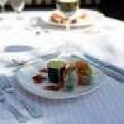 ASIAN CRAB ROLL w/MANGO & GARLIC CHILI SAUCES