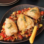 Roast Chicken with Ratatouille