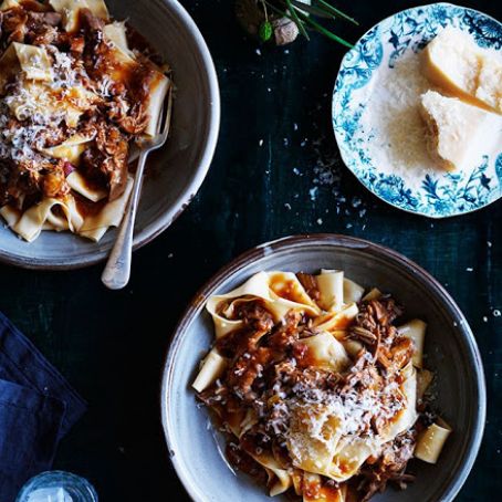 Pappardelle with duck ragù recipe - Gourmet Traveller