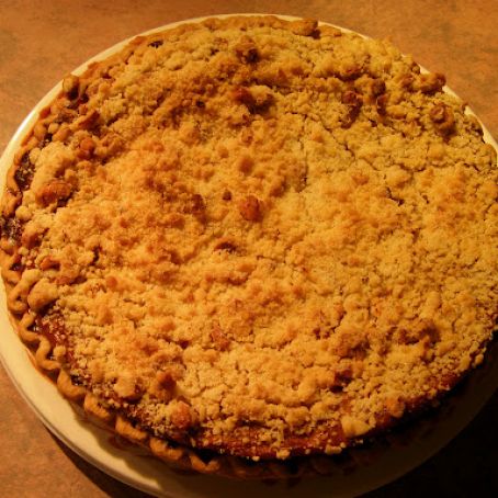 Pumpkin Apple crumb pie