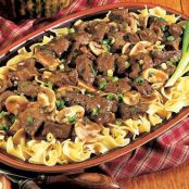 Tarragon Sirloin Tips with Mushrooms