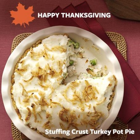 Stuffing Crust Turkey Pot Pie