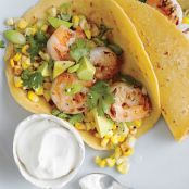 Shrimp Tacos with Corn Salsa