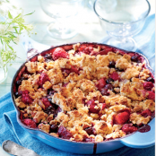 Berry Cobbler with Pecan Sandie Streusel