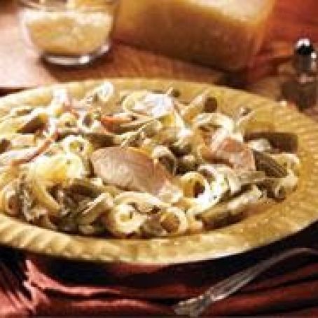 Chicken and Green Bean Alfredo
