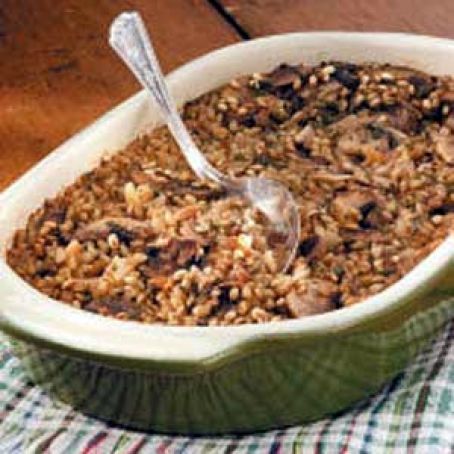 Mushroom Barley Casserole Recipe