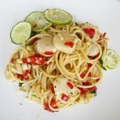 Chile & Lime Scallops Spaghetti