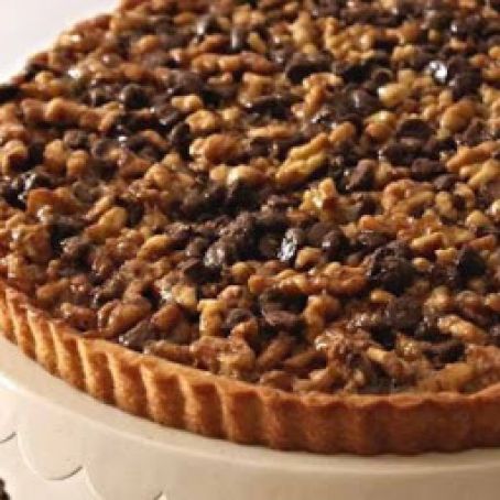 Chocolate Kahlua Walnut Tart