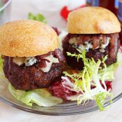 Cabernet and Gorgonzola Burger Sliders
