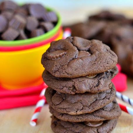 Chocolate Peanut Butter Cup Cookies