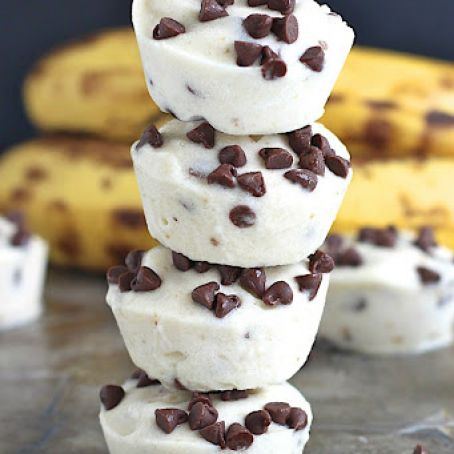 Two-Ingredient Banana Chocolate Chip Ice Cream Bites
