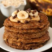 Banana Pancakes (gluten-free, 100% whole grain, dairy-free)