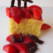 Strawberry Shortcake with Lemon Cornbread