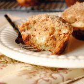 Banana Cream Cheese Muffins with Crumb Topping