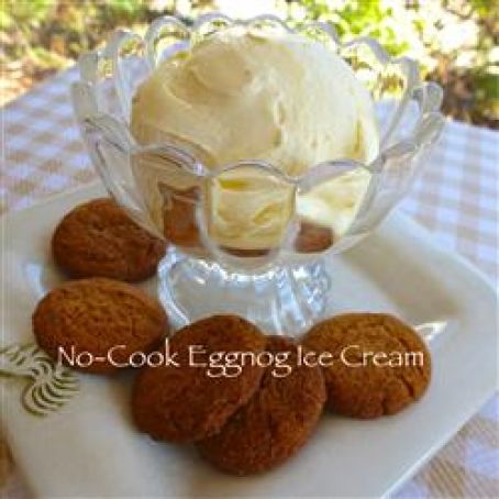 Eggnog Ice Cream - No Cook