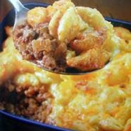 Dinosaur-Style Macaroni & Cheese Shepherd’s Pie