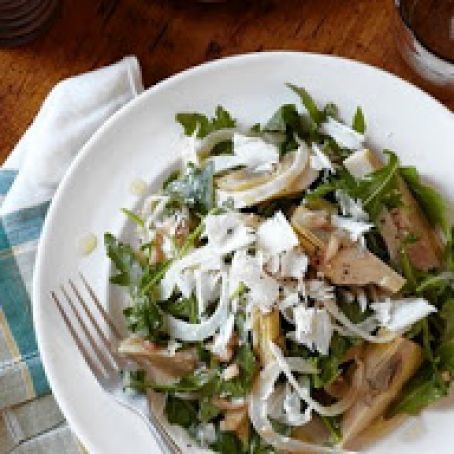 Artichoke, Fennel & Arugula Salad