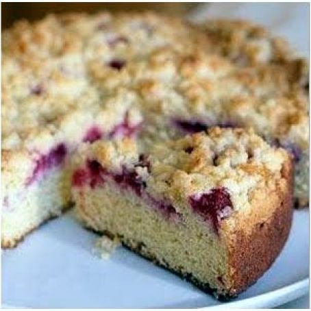 Fresh Raspberry-Sour Cream Crumb Cake