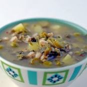 Farro, Asparagus and Pea Soup