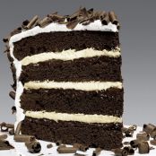 Devil's Food Layer Cake with Peppermint Frosting