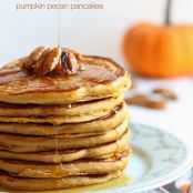Whole Wheat Pumpkin Pecan Pancakes