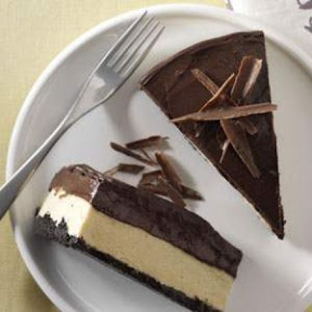 Chocolate and Peanut Butter Mousse Cheesecake