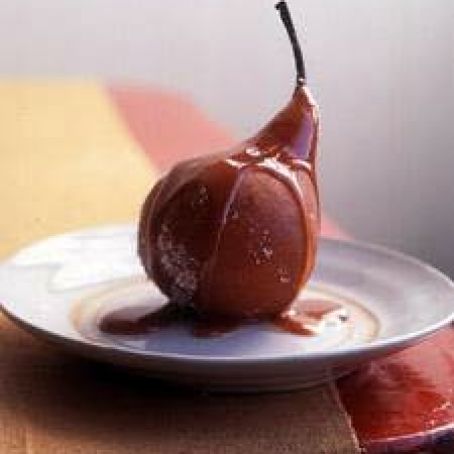 Salt-Roasted Pears with Caramel Sauce