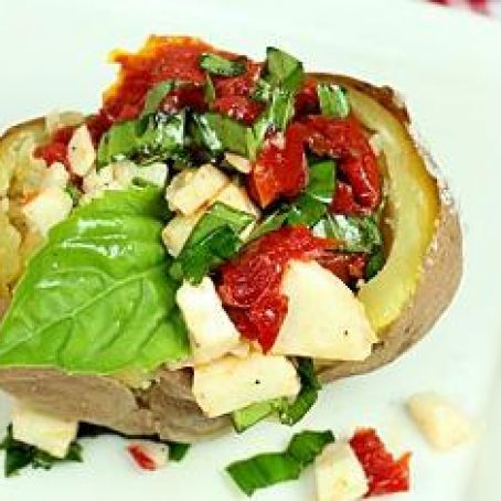 Caprese Stuffed Baked Potatoes