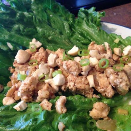 Cashew chicken & lettuce wraps (P3)