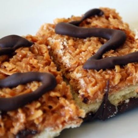 Homemade Samoas Bars