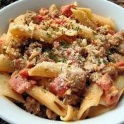 Pasta with Sausage, Tomatoes, and Cream