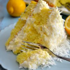 Guiltless Lemon Coconut Cake