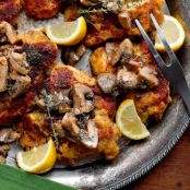 Chicken Cutlets With Mushroom Dressing