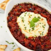 Baked Goat Cheese and Sun-Dried Tomato Dip