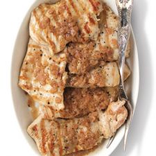 Grilled Turkey Breast with Caramelized Onion, Black Pepper & Vinegar