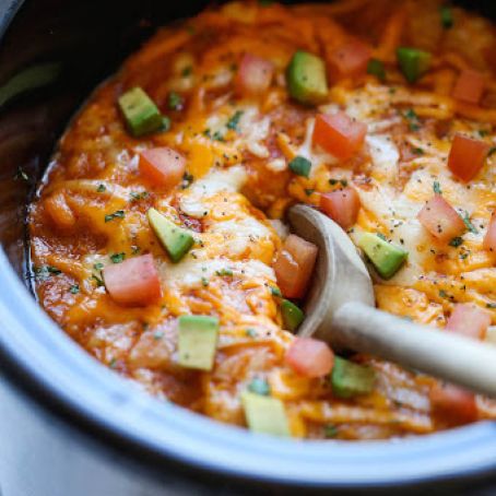 Slow Cooker Enchilada Stack