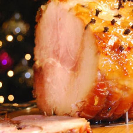 Honey glazed ham