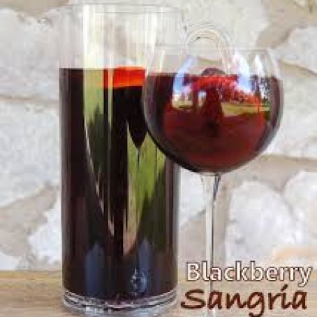 Peach-Blackberry Sangria