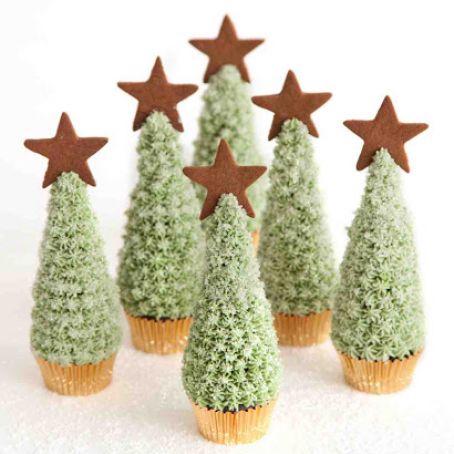 Christmas Tree Cupcakes