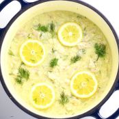 Lemony Greek Chicken Soup