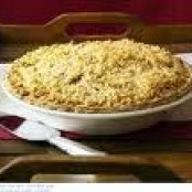 Sour Cream Rhubarb Crumb Pie