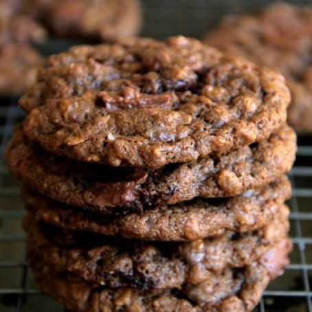 double chocolate chip oatmeal cookies